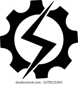 vector illustration of electricity or energy on transparent background