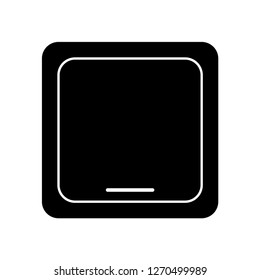 Vector illustration of electricity switch icon, simple design