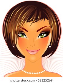 Vector illustration of elegance women