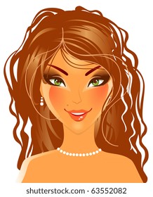 Vector illustration of elegance women