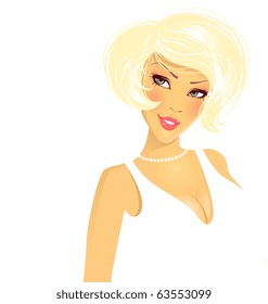 Vector illustration of elegance women