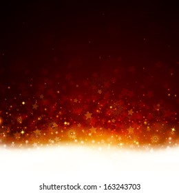 Vector Illustration of an Elegant Abstract Christmas Background with Stars