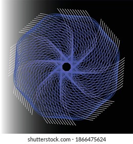 Ilustración vectorial de la elegante decoración abstracta