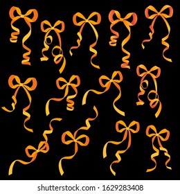 Vector illustration of elegant, beautiful ribbon,