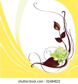 Vector illustration of elegant beautiful rose