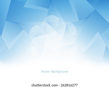 Vector illustration of elegant blue color background with polygonal shapes.