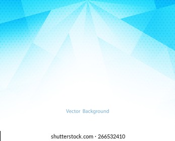 Vector illustration of elegant blue color background with polygonal shapes.