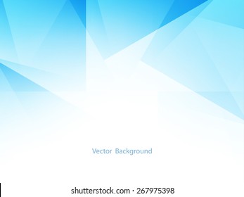 Vector illustration of elegant blue color background with polygonal shapes.