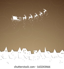 Vector Illustration of an Elegant Christmas Background