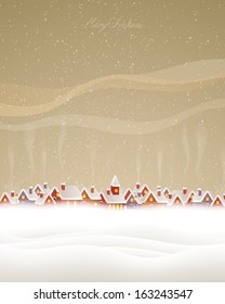 Vector Illustration of an Elegant Christmas Background