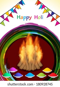 vector illustration of elegant colorful background design for traditional Indian festival Holi.