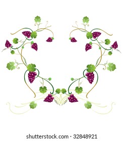 Vector illustration of elegant floral frame