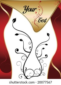 vector illustration of an elegant golden background for menu cards and other advertising purposes