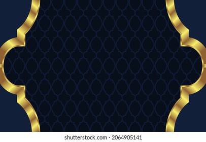 
vector illustration elegant and luxury Islamic background with copy space area,