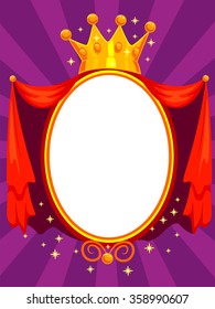 Vector Illustration Of Elegant Magic Mirror