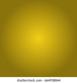 Vector illustration. Elegant Merry Christmas or Happy New Year 2018 seamless pattern with golden ornament on a yellow background.