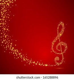 Vector Illustration of an Elegant Music Background
