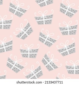 Vector illustration of elegant pattern with cute leaves and animals. Perfect for decoration