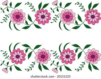 Vector illustration of elegant retro floral motif wallpaper pattern
