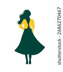 vector illustration elegant woman illustration