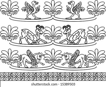 Vector illustration of element Ancient ornament