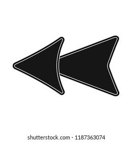 Vector illustration of element and arrow sign. Set of element and direction vector icon for stock.