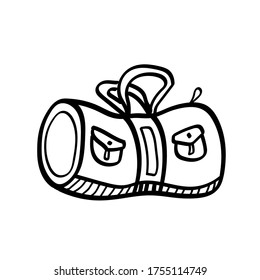 Vektorgrafik-Objektbeutel
  im Doodle-Stil. Handgezeichnet. Symbol, Symbol, Logo