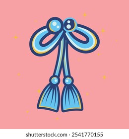 Elemento de Ilustración vectorial: Cuerda de cristal