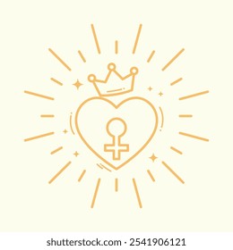 Vector illustration element: Love Crown