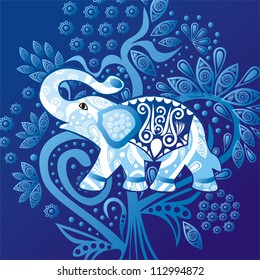 Vector illustration of elephant