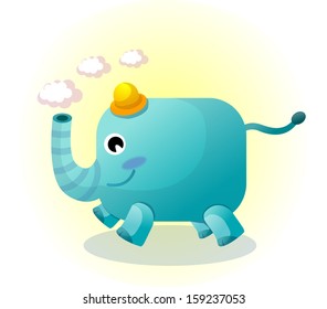 Vector illustration of an elephant