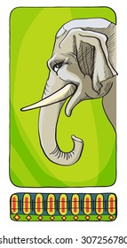 Vector illustration of a elephant