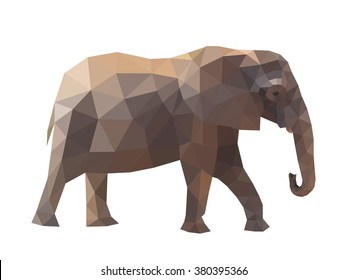 Vector illustration elephant. 