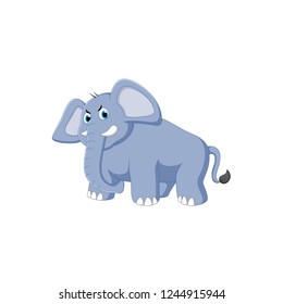 vector illustration of elephant cartoon
