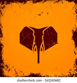 Vector Illustration of an Elephant Icon