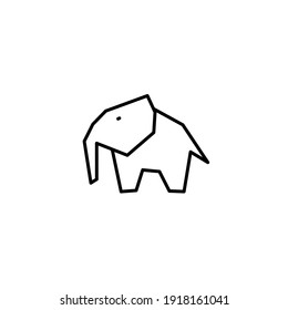 Vector illustration of elephant icon