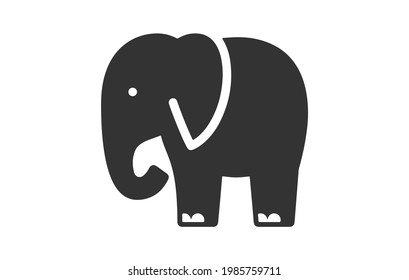 Vector Illustration of an Elephant Logo Design