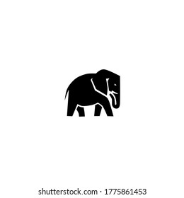 Vector illustration of elephant silhouette