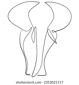ilustración vectorial de una elefanía