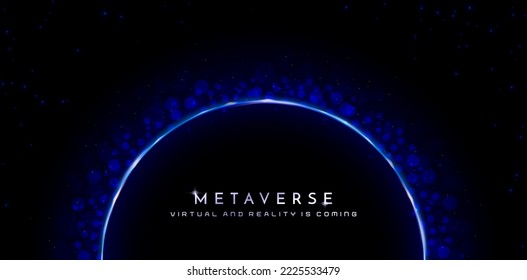 vector illustration of ellipse lightning navy blue launching events background with space text for ecommerce signs retail shopping, advertisement business agency, ads campaign marketing, landing pages