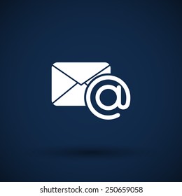 Vector Illustration Email Icon Outbox Flat Stock Vector (Royalty Free ...
