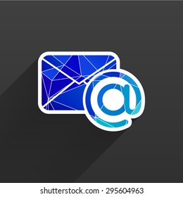 vector illustration email  icon outbox flat box inbox
