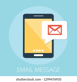 Vector Illustration Of Email Marketing & Message Concept With 