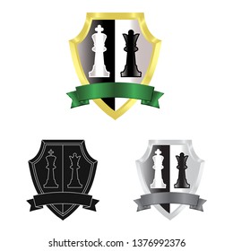 Vector illustration of emblem and badge icon. Set of emblem and sticker vector icon for stock.