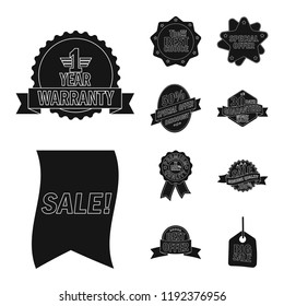 Vector illustration of emblem and badge logo. Collection of emblem and sticker stock vector illustration.