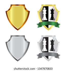 Vector illustration of emblem and badge sign. Set of emblem and sticker stock vector illustration.