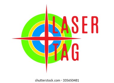 Vector Illustration - Emblem Of Laser Tag