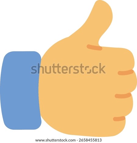 Vector Illustration Emoji Icon Thumbsup