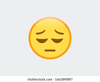 Vektorillustration-Illustration von Emoji-Traurigkeit