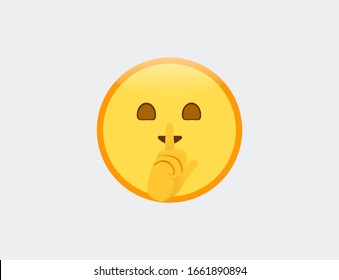 Vektorillustration-Illustration von Emoji-Schüttelgesicht